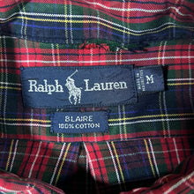 Load image into Gallery viewer, Vintage Ralph Lauren "Blaire" Tartan Check Long Sleeve Button-Down Cotton Shirt