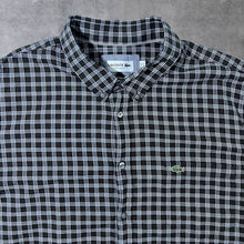 Load image into Gallery viewer, Lacoste "Regular Fit" Brown Plaid Check Long Sleeve Button-Down Cotton Shirt