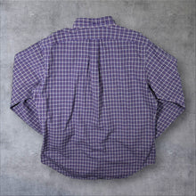 Load image into Gallery viewer, Vintage Ralph Lauren "Classic Fit" Purple Plaid Check Long Sleeve Button-Down Shirt
