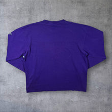 Load image into Gallery viewer, Reebok NFL Baltimore Ravens Football Spellout Graphic Purple Long Sleeve T-Shirt