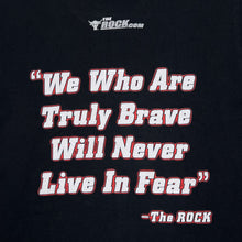 Load image into Gallery viewer, WWE THE ROCK “Just Bring It” Wrestling Graphic Logo Spellout T-Shirt
