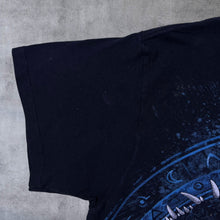 Load image into Gallery viewer, Delta Gothic Native American Wolf Dreamcatcher Graphic Black T-Shirt