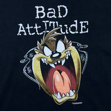 Load image into Gallery viewer, Vintage Looney Tunes (2000) "Bad Attitude" Taz Tazmanian Devil Black T-Shirt