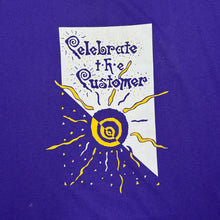 Load image into Gallery viewer, Hanes CELEBRATE THE CUSTOMER Graphic Spellout Single Stitch T-Shirt