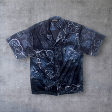Load image into Gallery viewer, Early 00's Taboo Made In USA Gothic Fantasy All-Over Print Patterned Polyester Shirt