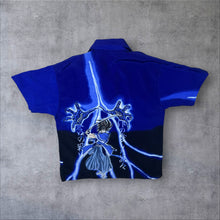 Load image into Gallery viewer, Early 00's K's Dee Y2K Anime Manga Cartoon Graphic Blue Silk Blend Shirt