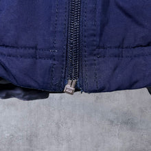 Load image into Gallery viewer, Early 00's Nike Classic Navy Blue Mini Logo Fleece Lined Windbreaker Bomber Jacket