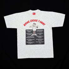Load image into Gallery viewer, DIVING EXCUSE T-SHIRT Cartoon Diving Souvenir Graphic Spellout T-Shirt
