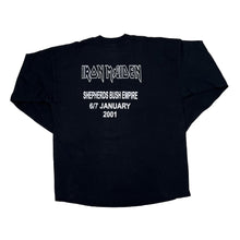 Load image into Gallery viewer, IRON MAIDEN (2001) "Sherpherds Bush Empire" Long Sleeve Band T-Shirt