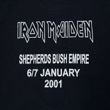 Load image into Gallery viewer, IRON MAIDEN (2001) "Sherpherds Bush Empire" Long Sleeve Band T-Shirt