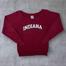 Load image into Gallery viewer, Russell Athletic NCAA INDIANA College Spellout Wide Neck Sweatshirt