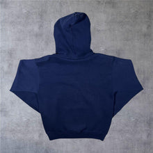 Load image into Gallery viewer, Vintage Logo 7 Michigan Wolverines College Graphic Navy Blue Hoodie