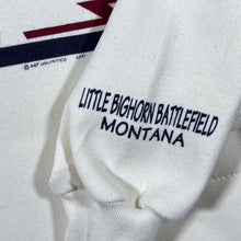 Load image into Gallery viewer, Vintage Art Unlimited "Little Bighorn Battlefield Montana" Native American Patterned Button Sweatshirt