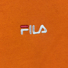 Load image into Gallery viewer, FILA Mini Logo Orange Black White Colour Block Crewneck Sweatshirt