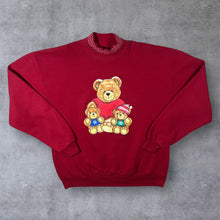 Load image into Gallery viewer, Vintage 90’s GOPHER SPORT Teddy Bear Kitsch Graphic Double Collared Sweatshirt