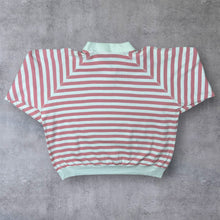 Load image into Gallery viewer, Vintage 90’s Boundary Waters Striped Button Collared Sweatshirt