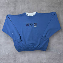 Load image into Gallery viewer, MC Sportswear LIVE LOVE LAUGH Embroidered Diamanté Double Collared Sweatshirt