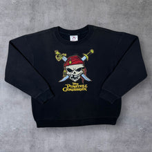 Load image into Gallery viewer, DISNEY “Pirates Of The Caribbean” Embroidered Souvenir Movie Crewneck Sweatshirt