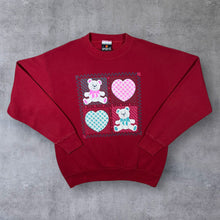 Load image into Gallery viewer, SIGNAL SPORTS Cottage Teddy Bear Heart Graphic Crewneck Sweatshirt