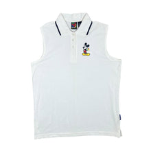 Load image into Gallery viewer, Vintage Mickey Unlimited DISNEY Mickey Mouse Embroidered Sleeveless Polo Shirt