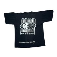 Load image into Gallery viewer, Vintage Blue Grape (1996) FEAR FACTORY &quot;Machines Of Hate Tour 1996&quot; Alternative Industrial Heavy Metal Band T-Shirt
