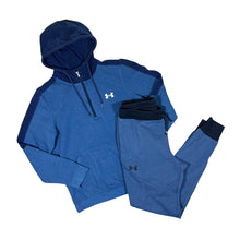 Load image into Gallery viewer, UNDER ARMOUR Classic Blue Two Tone Hoodie Sweatpants Set