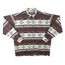 Load image into Gallery viewer, Vintage 90's Redwood Aztec Crazy Patterned Long Sleeve Cotton Flannel Shirt