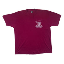 Load image into Gallery viewer, Vintage 90's PARTNERS IN PROGRESS Company Graphic Burgundy Single Stitch T-Shirt