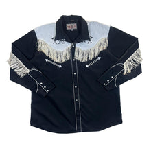 Load image into Gallery viewer, Vintage 90's TEJAS Cowboy Western Tassle Embroidered Horse Pearl Snap Long Sleeve Shirt