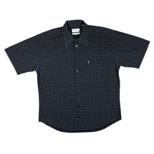 Load image into Gallery viewer, Early 00's YSL YVES SAINT LAURENT Black Patterned Short Sleeve Shirt