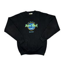 Load image into Gallery viewer, Vintage 90's HARD ROCK CAFE "Orlando" Embroidered Souvenir Logo Spellout Crewneck Sweatshirt
