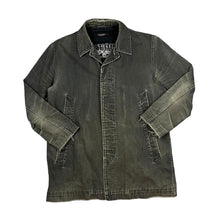 Load image into Gallery viewer, Early 00's ST. GEORGE BY DUFFER Debenhams Faded Black Distressed Heavy Cotton Chore Jacket