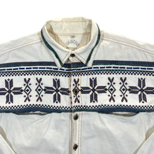 Load image into Gallery viewer, Vintage Gaucho Authentic Cowboy Western Aztec Patterned Long Sleeve Shirt