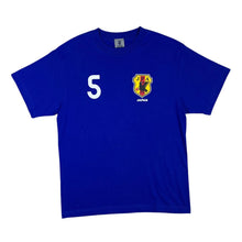 Load image into Gallery viewer, Vintage JFA Japan Football Association "Miyamoto" Spellout Graphic Blue T-Shirt