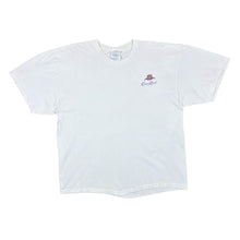 Load image into Gallery viewer, Vintage Hanes CROWN ROYALE Mini Logo Spellout Graphic White Short Sleeve T-Shirt