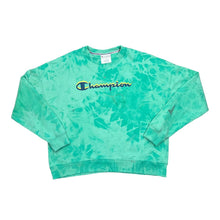 Load image into Gallery viewer, CHAMPION Classic Big Logo Spellout Graphic Tie Dye Crewneck Sweatshirt