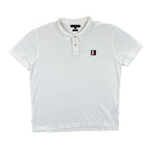 Load image into Gallery viewer, TOMMY HILFIGER "Regular Fit" Embroidered Patch Logo White Short Sleeve Polo Shirt