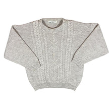 Load image into Gallery viewer, Vintage TOM SAYERS Classic Cream Cable Knit Acrylic Wool Sweater Jumper