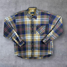 Load image into Gallery viewer, Vintage One Way Lumberjack Plaid Check Long Sleeve Flannel Shirt