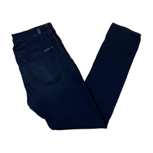 Load image into Gallery viewer, 7 FOR ALL MANKIND "Paxtyn Luxe Sport" Dark Blue Stretch Fit Skinny Tapered Jeans