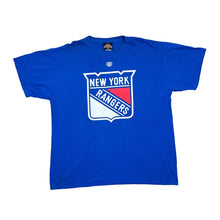Load image into Gallery viewer, Old Time Hockey NHL NEW YORK RANGERS Ice Hockey Logo Spellout Graphic T-Shirt