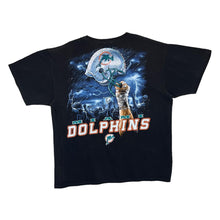 Load image into Gallery viewer, Early 00's NFL Team Apparel MIAMI DOLPHINS Football Logo Spellout Graphic T-Shirt