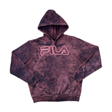 Load image into Gallery viewer, FILA Classic Embroidered Big Logo Spellout Tie Dye Pullover Hoodie