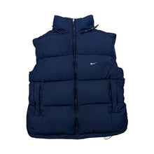 Load image into Gallery viewer, Early 00's NIKE Mini Logo Duck Down Feather Fill Padded Puffer Gilet