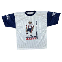 Load image into Gallery viewer, Vintage EURO 2000 CAMPAIGN "Beware Of The Dog" England Football Polyester T-Shirt