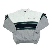 Load image into Gallery viewer, Vintage 90's SCANDIA WOODS Colour Block 1/4 Button Sweatshirt