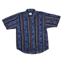 Load image into Gallery viewer, Vintage 90's CLASSIC COLLECTION Crazy Abstract Patterned Viscose Polyester Short Sleeve Shirt