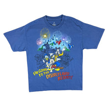 Load image into Gallery viewer, Disney I'M GOING TO THE DISNEYLAND RESORT Souvenir Character Graphic Blue T-Shirt