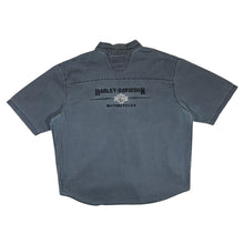 Load image into Gallery viewer, Vintage 90's HARLEY DAVIDSON Embroidered Spellout Biker Heavy Cotton Short Sleeve Shirt