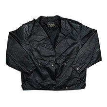 Load image into Gallery viewer, Vintage 90's ECHTES LEDER Genuine Real Black Leather Biker Bomber Jacket